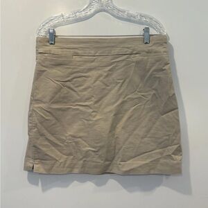 NWT Croft & Barrow‎ Beige Effortless Stretch Skort Womens Size Small (732)
